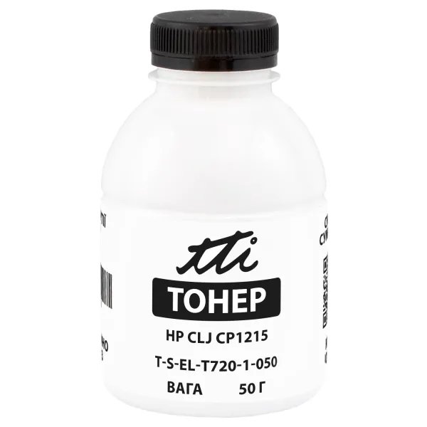 Тонер HP CLJ CP1215 флакон, 50 г, черный TTI (TSM-T720-1-050)