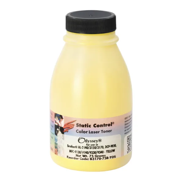 Тонер Brother HL-L3170 флакон, 75 г, желтый SCC (B3170-75B-YOS)