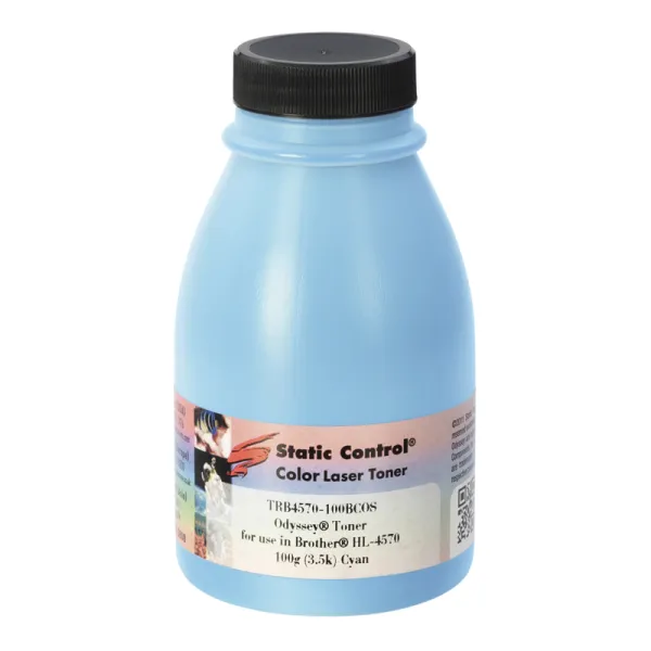Тонер Brother HL-L4570 флакон, 100 г, голубой SCC (TRB4570-100BCOS)