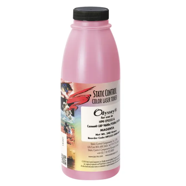 Тонер HP CLJ 5525 флакон, 240 г, пурпурный SCC (HP5525-240B-MOS)