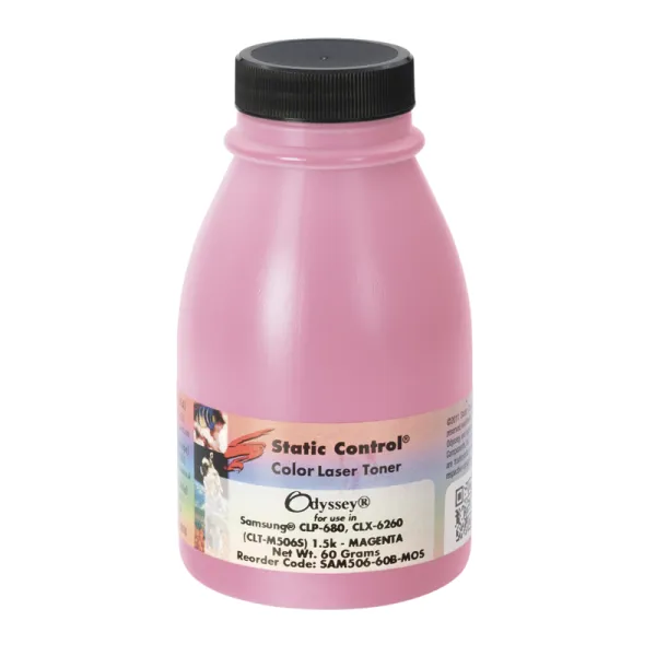 Тонер Samsung CLP-680 флакон, 60 г, пурпурный SCC (SAM506-60B-MOS)