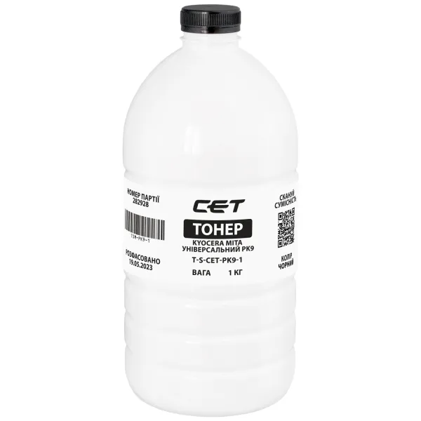 Тонер Kyocera Mita универсальный PK9 флакон, 1 кг CET (TSM-PK9-1)