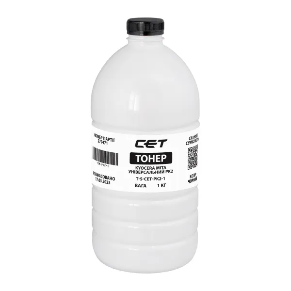 Тонер Kyocera Mita универсальный PK2 флакон, 1 кг CET (TSM-PK2-1)