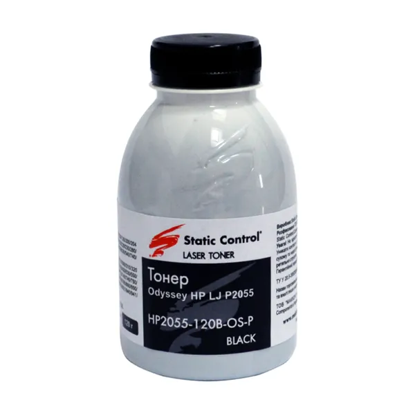 Тонер HP LJ P2055 флакон, 120 г SCC (HP2055-120B-OS-P)