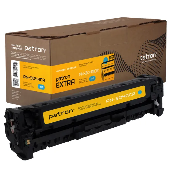 Картридж совместимый HP 304A (CC531A) голубой Extra Patron (PN-304ACR)