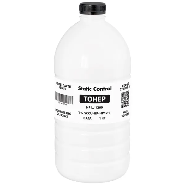 Тонер HP LJ 1200 флакон, 1 кг SCC (TSM-HP12-1)