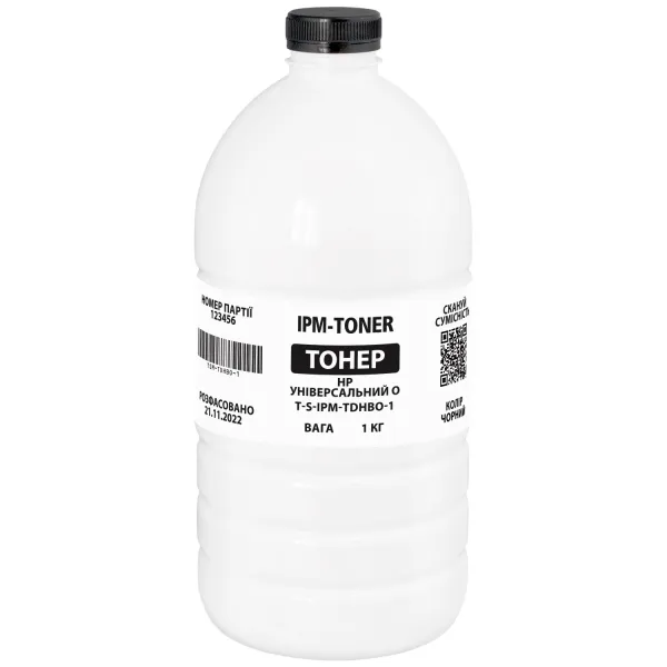 Тонер HP универсальный O флакон, 1 кг IPM (TSM-TDHBO-1)
