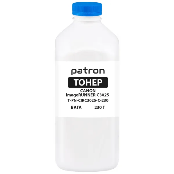Тонер Canon imageRUNNER C3025 блакитний флакон, 230 г Patron (PN-CIRC3025-C-230)