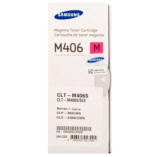 Тонер-картридж CLT-M406S пурпурный Samsung (SU254A) - Фото 6