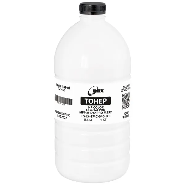 Тонер HP Color LaserJet Pro MFP M176/Pro M252 чорний, флакон 1 кг Imex (TSM-TMC-040K-1)