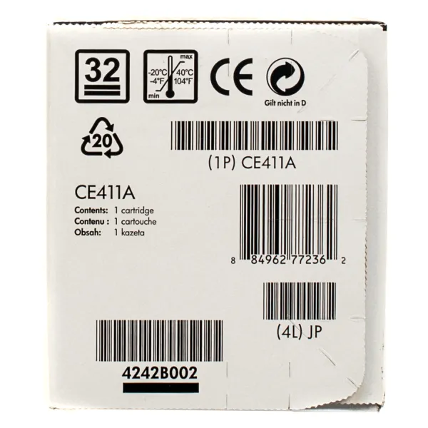 Картридж 305A голубой HP (CE411A) - Фото 2