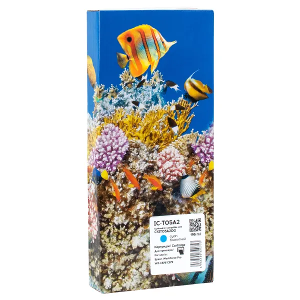 Картридж сумісний Epson T05A2 (C13T05A200) 20K арк, блакитний Barva (IC-T05A2)