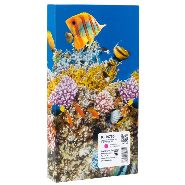Картридж сумісний Epson T9733 (C13T973300) 22K арк, пурпуровий Barva (IC-T9733)