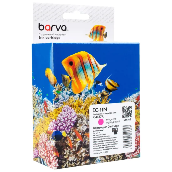 Картридж совместимый HP 11 (C4837A) 2000 стр, пурпурный Barva (IC-11M)