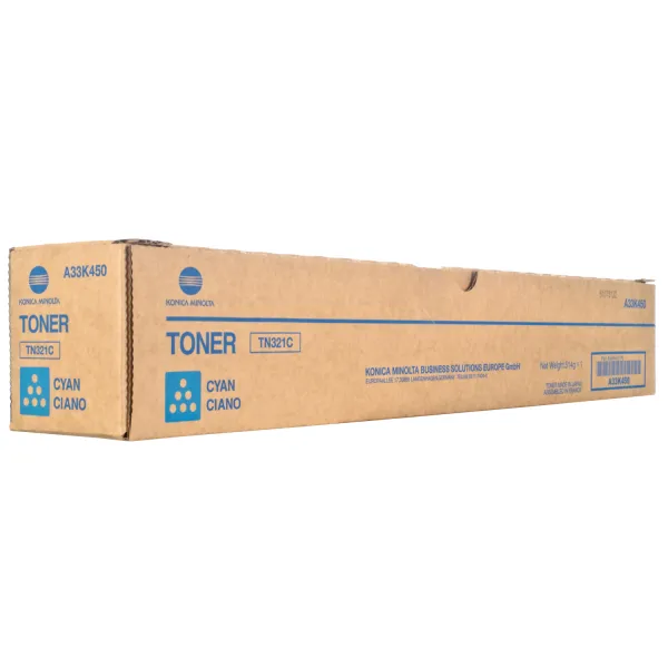 Тонер-картридж TN-321C голубой Konica Minolta (A33K450)