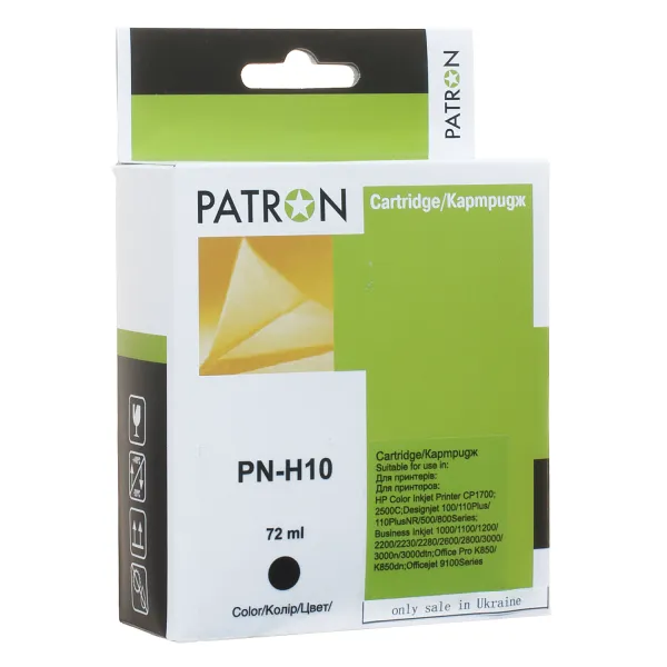 Картридж совместимый HP 10 (C4844A) 2200 стр, черный Patron (PN-H10)