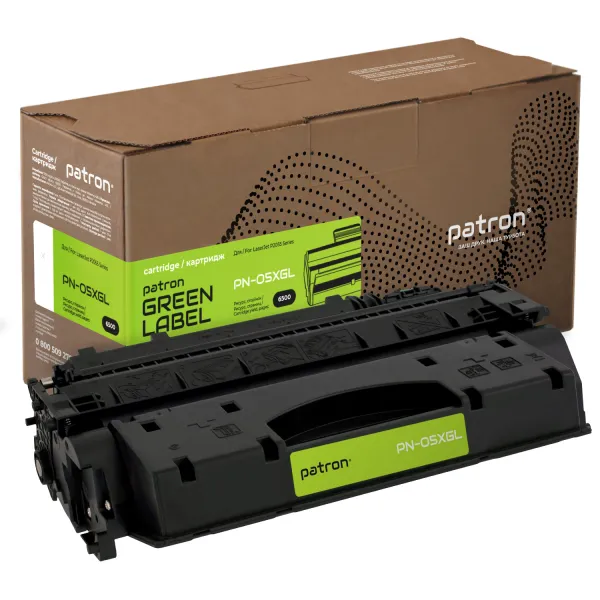 Картридж сумісний HP 05X (CE505X) Green Label Patron (PN-05XGL)