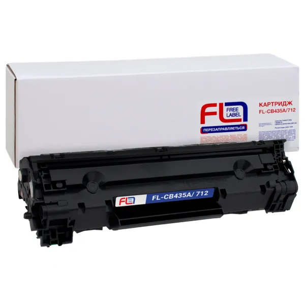 Картридж сумісний HP 35A (CB435A)/Canon 712 Free Label (FL-CB435A/712)
