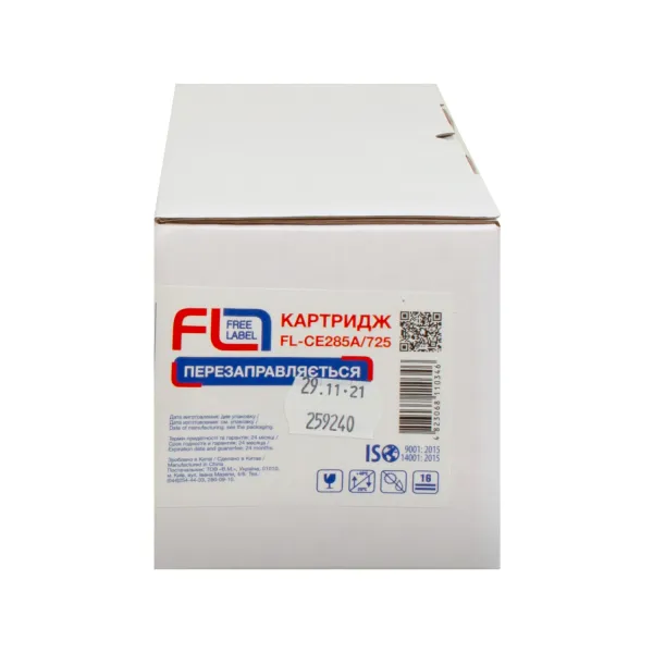 Картридж совместимый HP 85A (CE285A)/Canon 725 Free Label (FL-CE285A/725) - Фото 2