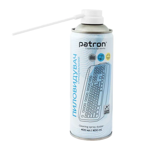 Очиститель пылевыдуватель (сжатый воздух) спрей, 400 мл Patron (F3-020)