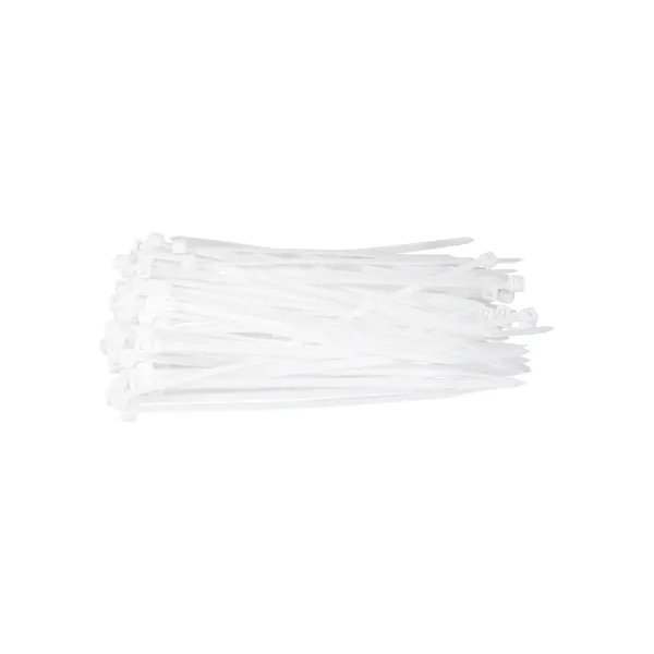 Стяжка кабельная 3,6х150мм, 100 шт, белая Patron (PLA-3.6-150-WH)
