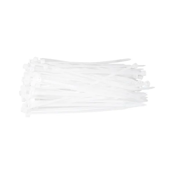 Стяжка кабельная 3,6х250мм, 100 шт, белая Patron (PLA-3.6-250-WH)