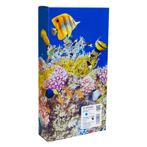 Картридж сумісний Canon PFI-710C (2355C001AA) 700 мл, блакитний Barva (IC-PFI710C)