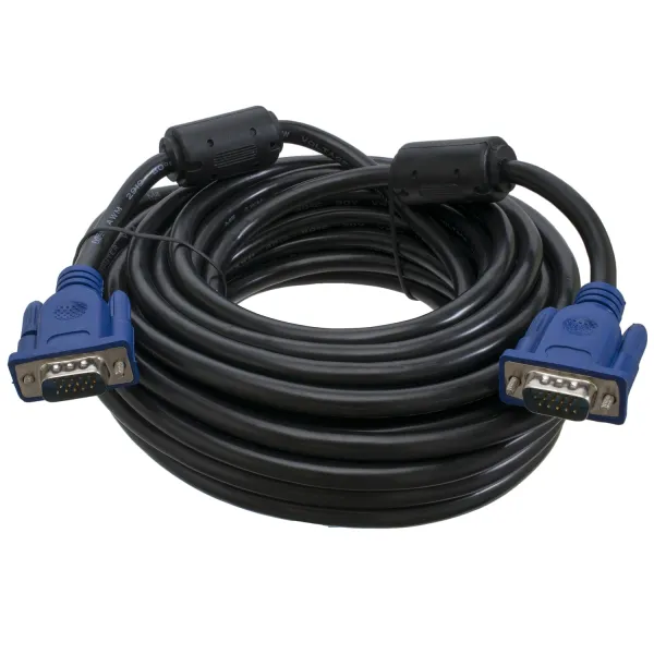 Кабель VGA-VGA 10 м, 2 феррити Patron (PN-VGA-VGA-10М)