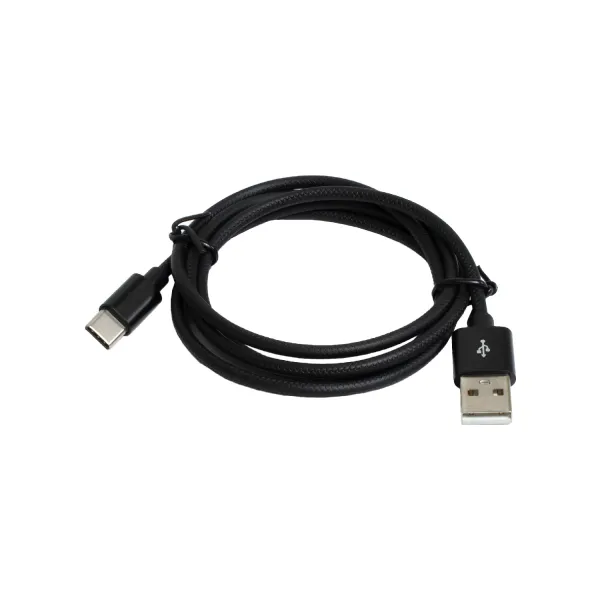 Кабель USB - Type-C 2,4A, 1 м черный Patron (PN-USB-TYPEC-1-B)