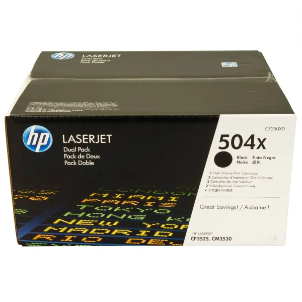 Картридж 504X черный HP (CE250XD)