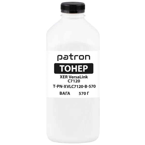 Тонер XER VersaLink C7120 флакон, 570 г, чорний Patron (PN-XVLC7120-B-570)