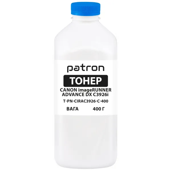 Тонер Canon imageRUNNER ADVANCE DX C3926i блакитний флакон, 400 г Patron (PN-CIRAC3926-C-400)