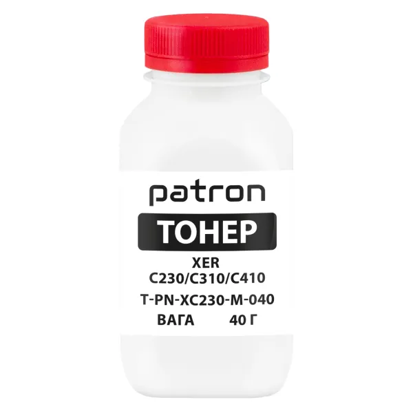 Тонер XER C230/C310/C410 флакон, 40 г, пурпуровий Patron (PN-XC230-M-040)