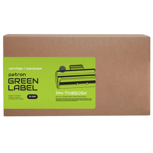 Тонер-картридж совместимый Kyocera Mita TK-8505K черный Green Label Patron (PN-TK8505KGL)
