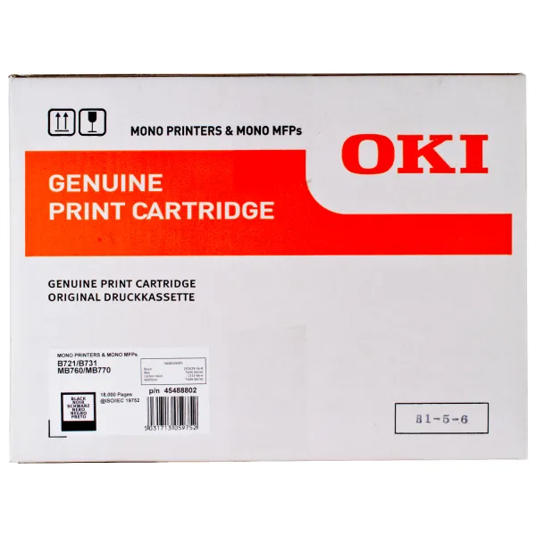 Тонер-картридж B721/MB760 18K Oki (45488802) - Фото 3
