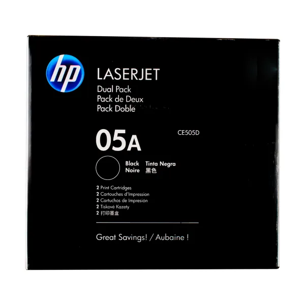 Картридж 05A чорний HP (CE505D) - Фото 4