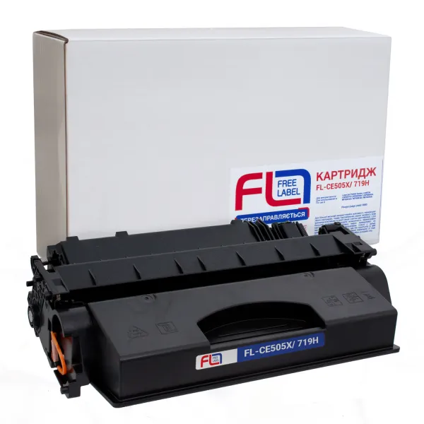 Картридж сумісний HP 05X (CE505X)/Canon 719 H Free Label (FL-CE505X/719H)